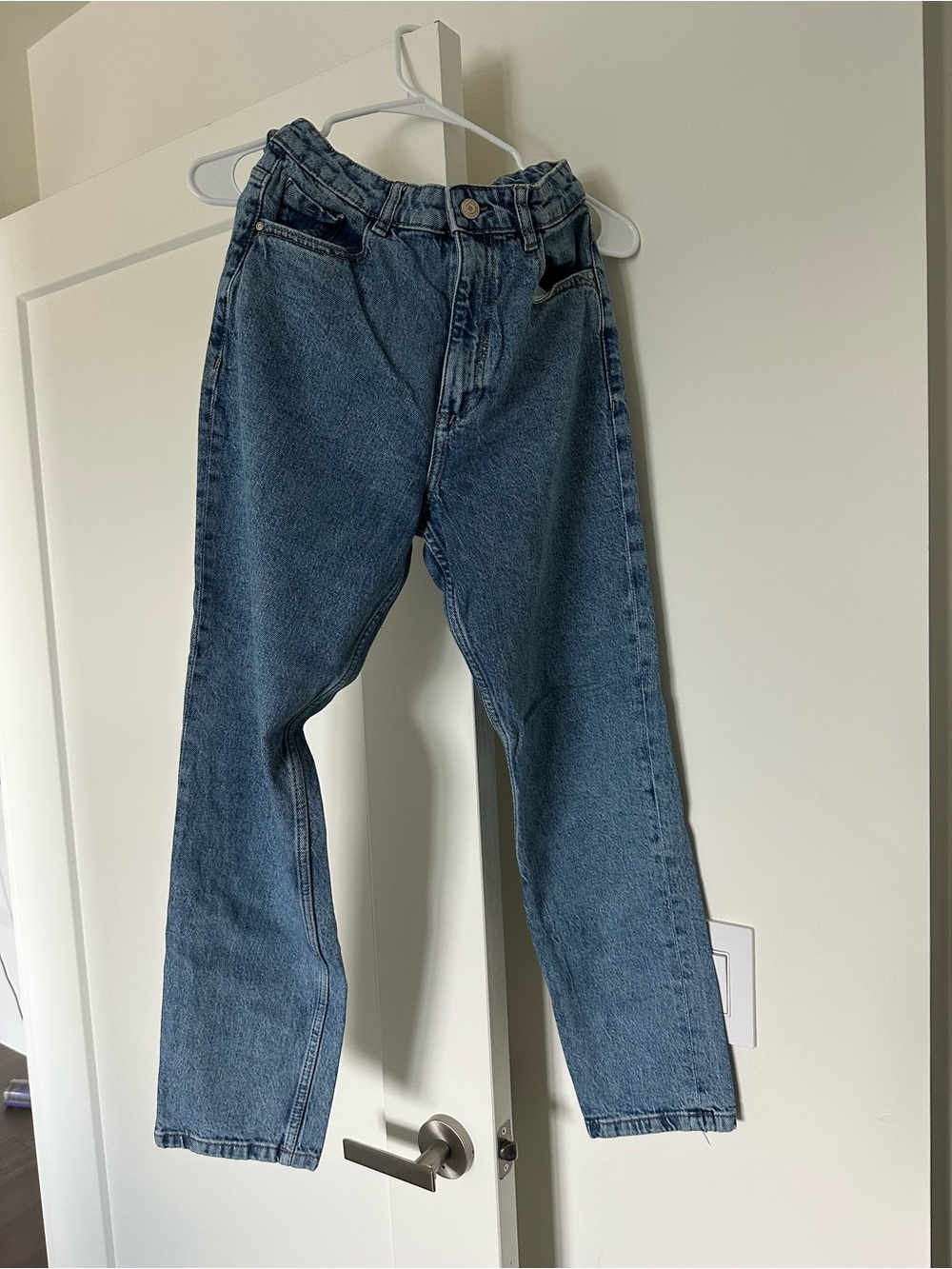 Zara Straight-Leg Blue Denim Jeans